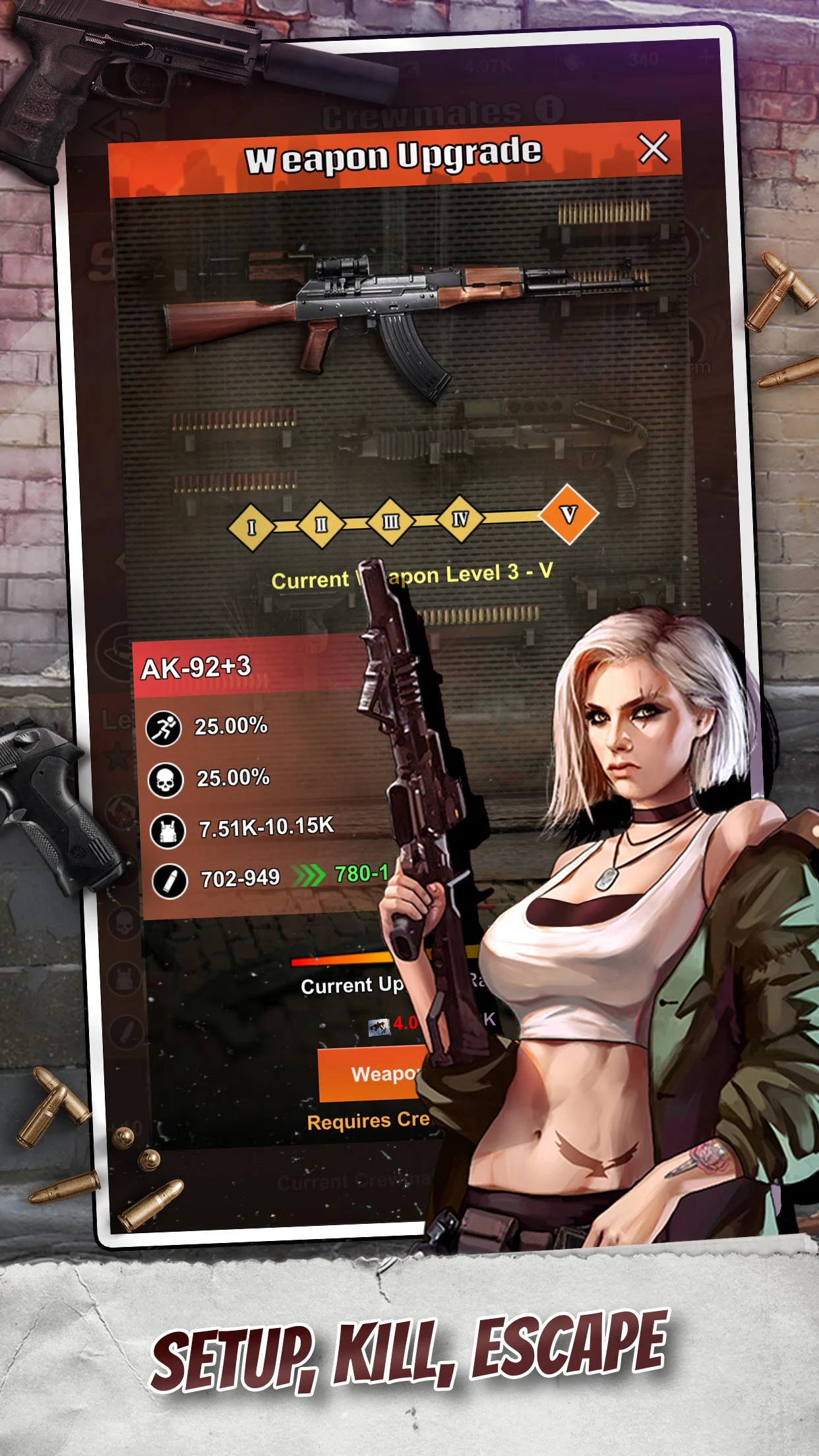 Game screenshot with text 'Let's Make Some Money'